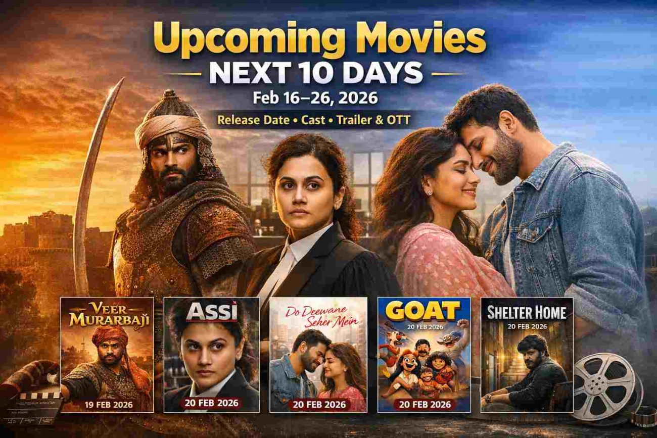 Upcoming movies next 10 days (Feb 16–26, 2026) – release dates, cast, trailer and OTT details